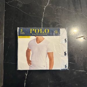 polo Ralph Lauren v neck 3 pack size medium